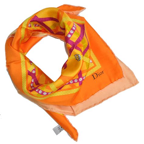 dior orange scarf|christian dior scarves for sale.